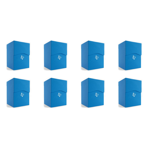 8PK Gamegenic Deck Holder Holds 100 Sleeves Deck Box Blue Gaming Accessory