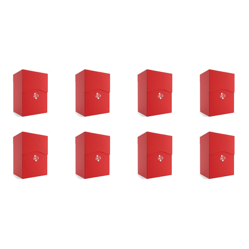 8PK Gamegenic Deck Holder Holds 80 Sleeves Deck Box Red Gaming Accessory