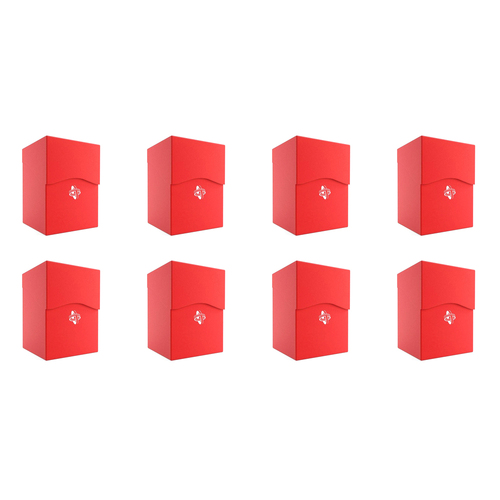 8PK Gamegenic Deck Holder Holds 100 Sleeves Deck Box Red Gaming Accessory