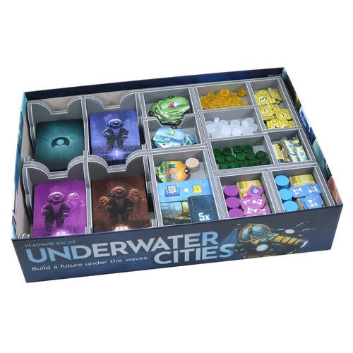 Folded Space Game Box Inserts Organiser For Underwater Cities RPG