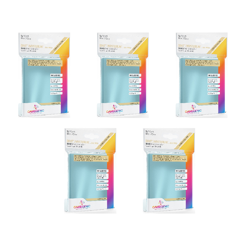 5x 90pc Gamegenic Board Sleeves Size SAND Dixit/Mysterium 81x122mm Accessory