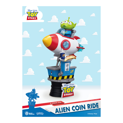 Beast Kingdom D Stage Toy Story Alien Coin Ride Figurine Model