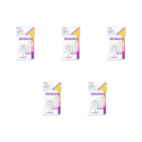 5x 50pc Gamegenic Matte Sleeves PURPLE Standard Euro Size 62x94mm Accessory