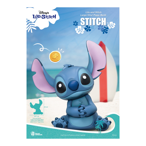 Beast Kingdom Piggy Bank Vinyl Large Lilo & Stitch Stitch Figurine Model