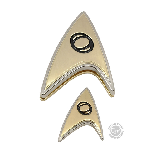 Quantum Mechanix Star Trek Discovery Enterprise Badge and Pin Set Science