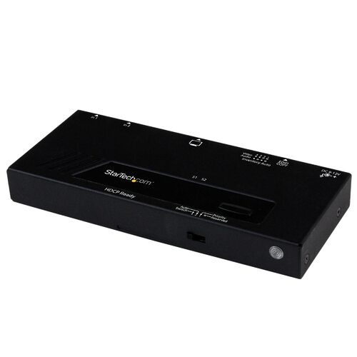 2 Port HDMI Switcher w/ Automatic Priority Port Selector