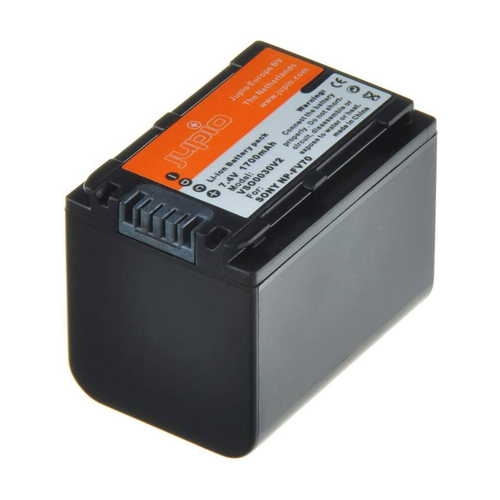 Jupio Li-Ion 7.4V 1700mAh Rechargeable Battery For Sony NP-FV70 Camera