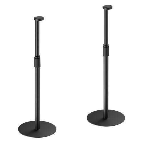 2pc Verdante Height Adjustable Speaker Floor Stand for SONOS ERA 100 & 300 Black