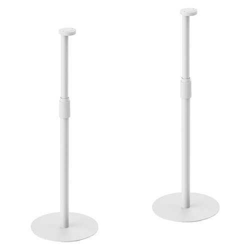 2pc Verdante Height Adjustable Speaker Floor Stand for SONOS ERA 100 & 300 White