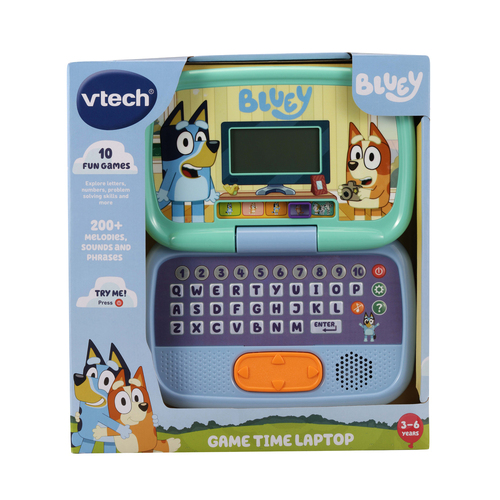 VTech Bluey Game Time Laptop Educational Toy 3-6 Years