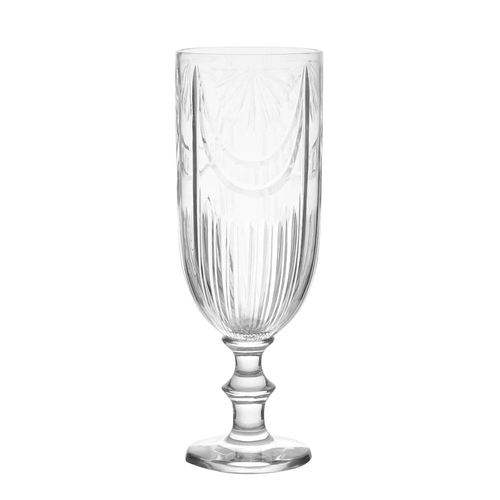 Belle Cala Cut Hurricane Candle Holder Large 40.5cm - Clear
