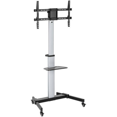 Verdante 37"-86" Portrait / Landscape Height Adjustable Aluminium Wheeled TV Cart