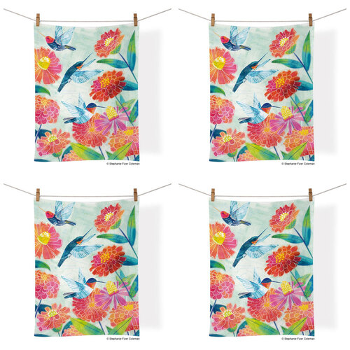 4PK WerkShoppe Cotton Kitchen Tea Towel 53.5x71cm - Hummers