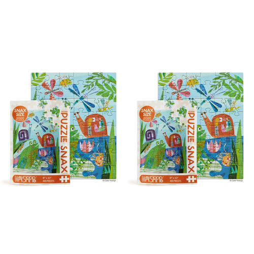 2x 48pc WerkShoppe Snax Jigsaw Puzzle 8x10in Little Critters 5y+