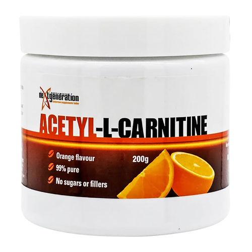 Next Generation Supplements Acetyl-L-Carnitine Powder Orange 200g