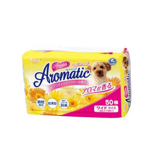 50pc Petio Airceleb Aromatic Pet Dog Training Pad Wide