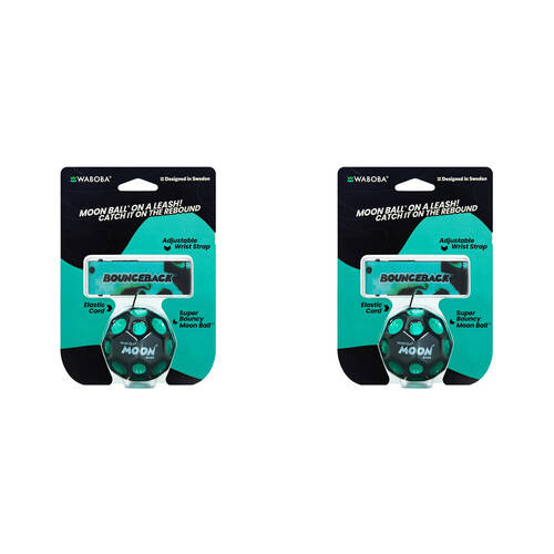 2PK Waboba Bounceback Moonball On A Leash Indoor/Outdoor Toy 6y+