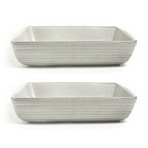 2PK Classica Lunde Square Baker 27x27x7cm Kitchen Baking Cookware Reactive Grey