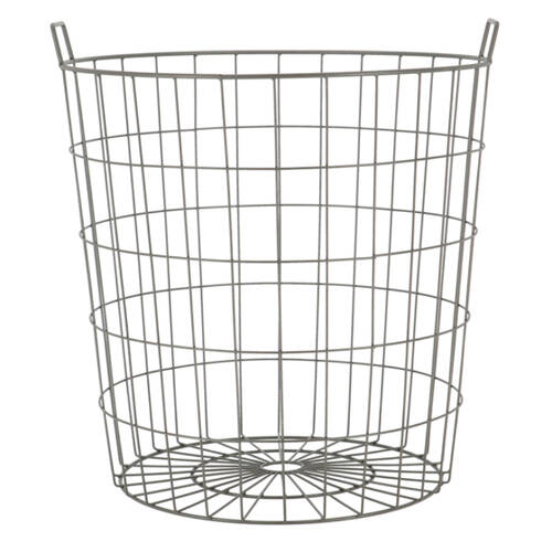 Esschert Design Wire Harvest Basket Home Garden Outdoor Display Large Grey
