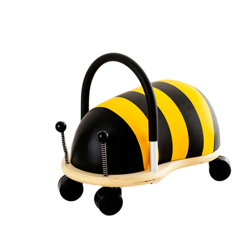Wheely Bug 38cm Small Bee Wooden Ride On Kids Toy 12m+ Yellow/Black