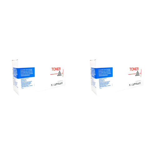 2PK Whitebox Compatible Brother TN2250 Toner Cartridge - Black