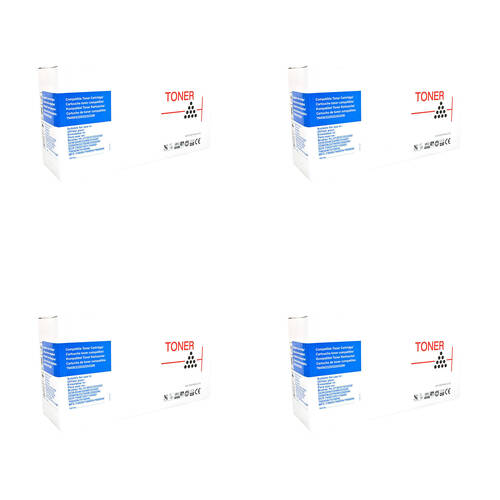 4PK Whitebox Compatible Brother TN2250 Toner Cartridge - Black