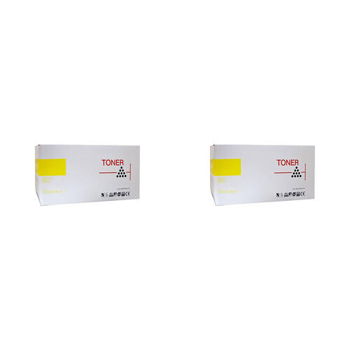 2PK Whitebox Compatible Brother TN443 Toner Cartridge - Yellow