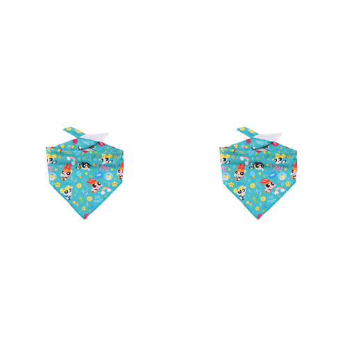 2PK The Stubby Club Powerpuff Girls Themed Dog Bandana Small