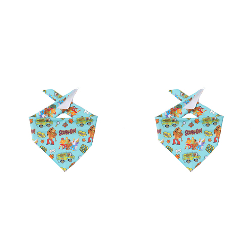 2PK The Stubby Club Scooby-Doo Themed Dog Bandana Large