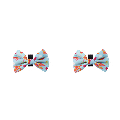 2PK The Stubby Club Wonder Woman Themed Dog Bowtie Novelty Pet Dressup