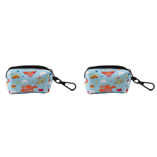 2PK The Stubby Club Wonder Woman Themed Dog Poop Cleanup Portable Bags