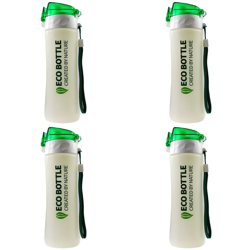4PK Plantec 500ml Eco Bottle - Green/White