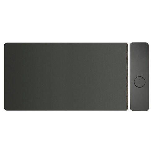 Laser 40cm 15W Fast Charging Wireless Desk Mat For Laptop Mobile Phone Black