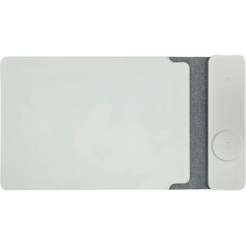 Laser 16in 2-in-1 Wireless Charging Laptop Sleeve & Mobile Mousepad Grey