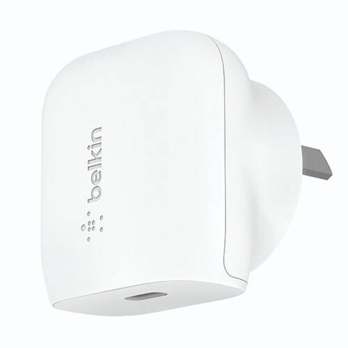 Belkin 20W USB-C PD Wall Charger  Universally compatible - White