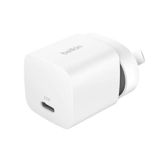 Belkin BoostCharge 25W Fast-Charging USB-C Wall Charger Adapter White