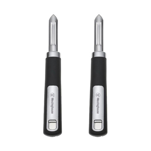 2PK Westinghouse Vegetable Peeler Soft Grip Stainless Steel