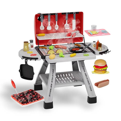 41pc Magic Kitchen Interactive Barbecue Grill Pretend Play Kids Toy Set 3y+