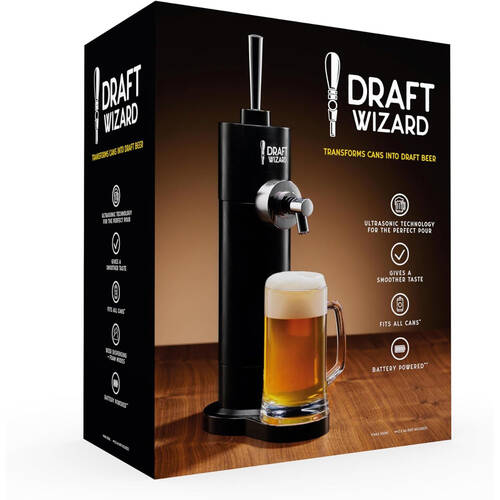 We Design Draft Wizard Ultrasonic Frothing Beer Dispenser