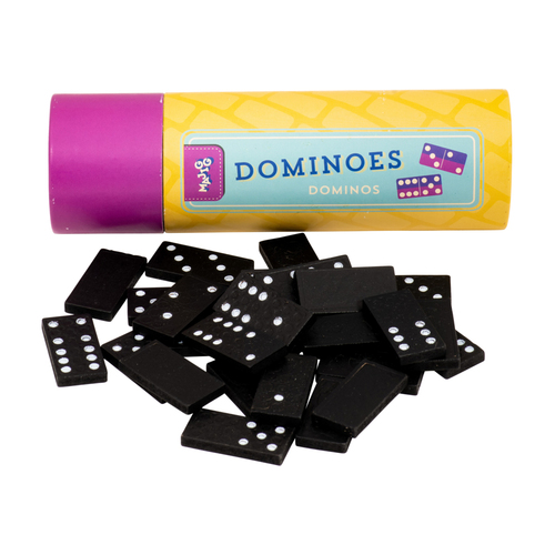 Majigg Dominoes in Tube 18cm - Assorted