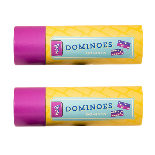 2PK Majigg Dominoes in Tube 18cm - Assorted