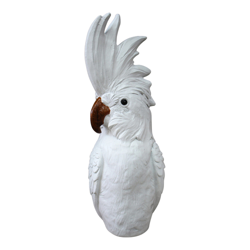 LVD Resin 32.5cm Cockatoo Home Decorative Figurine Large - White