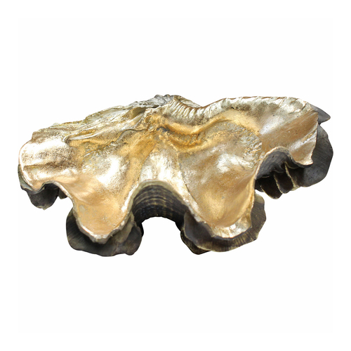 LVD Decorative Bahama 20cm Resin Clam Shell/Trinket - Bronze/Gold