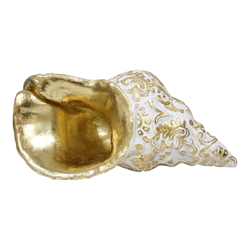 LVD Resin 19cm Bohemian Conch Shell Home Decorative Figurine - Gold