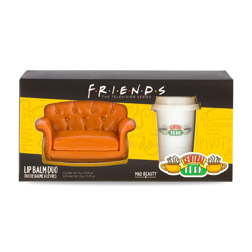 2pc Mad Beauty Warner Friends Sofa & Cup Lip Balm