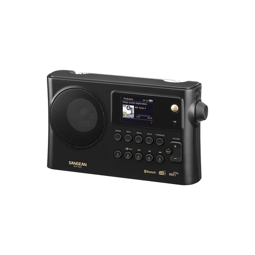 Sangean WFR28 WIFI DAB+ Bluetooth Portable 24cm Digital Radio Matte Black