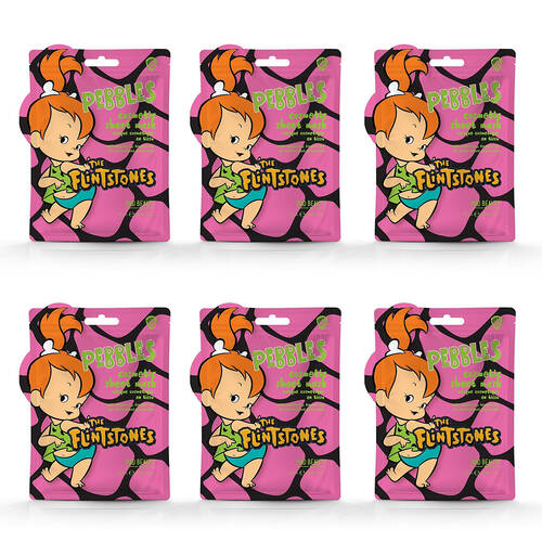 6PK Warner Bros Pebbles Flintstone Scented Cosmetic Sheet Mask 25ml Raspberry