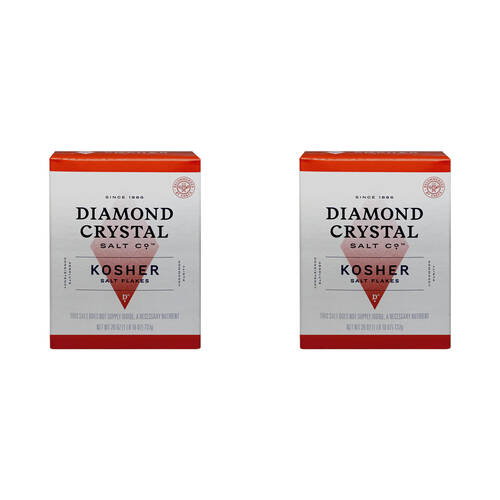2PK Diamond Crystal Salt Co Authentic Kosher Salt Flake 737g