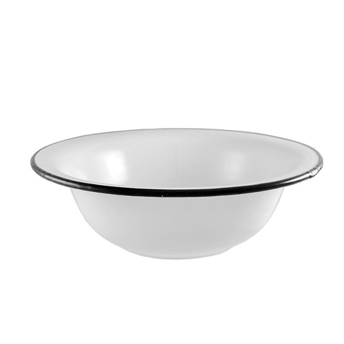 Urban Style Enamelware 32cm Round Basin Bowl - White