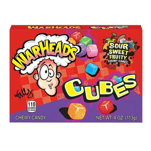 Warheads Chewy Cubes 113g (4oz) Theater Box